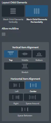 Repeater Layout Option